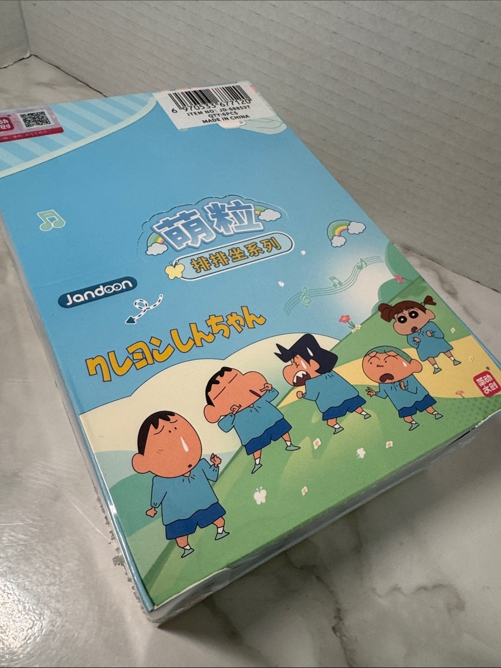 Jandoon Crayon Shin-chan. Sealed box. New. 6 blind boxes.